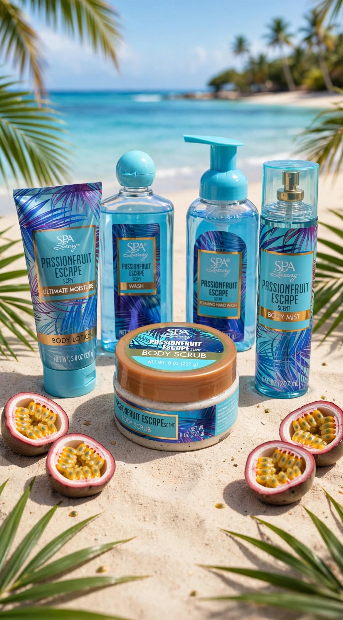 Passion fruit Scape Spa Gift Set Body Care Bundle.