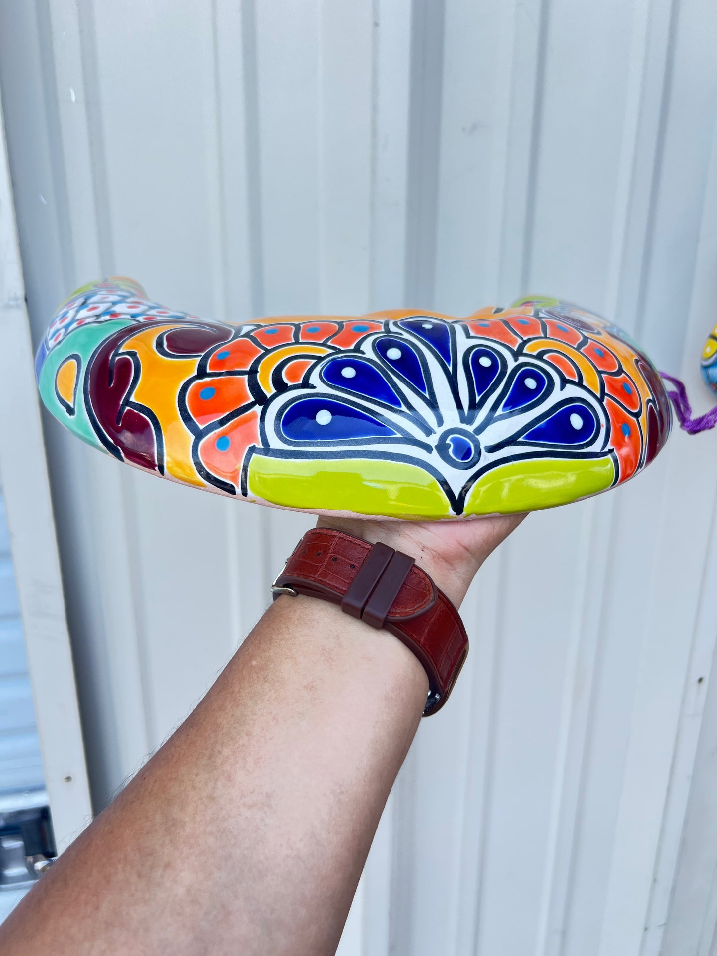 Mexican Talavera Moon Face/ Home Decor