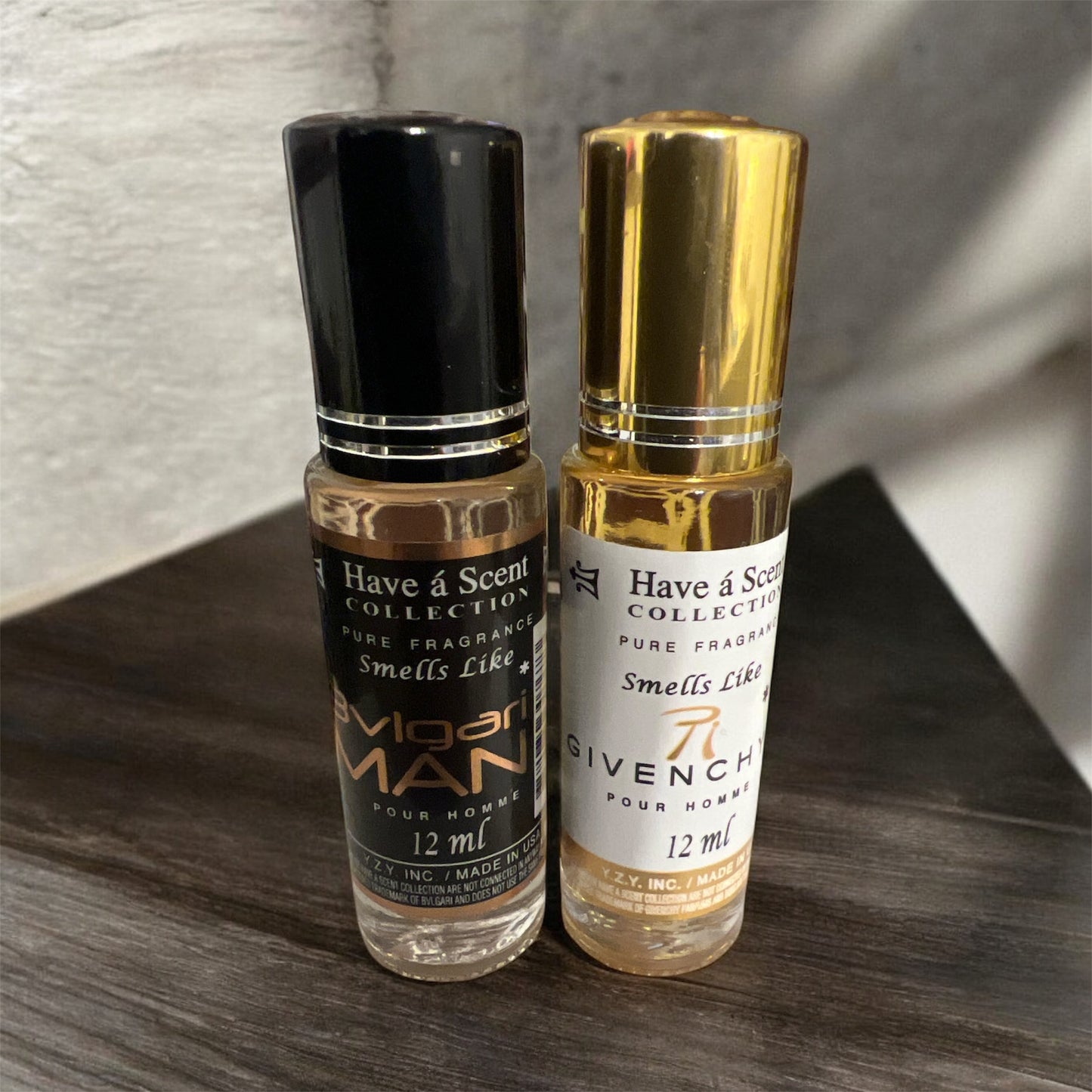 2pc set Luxurious oil roll on perfume