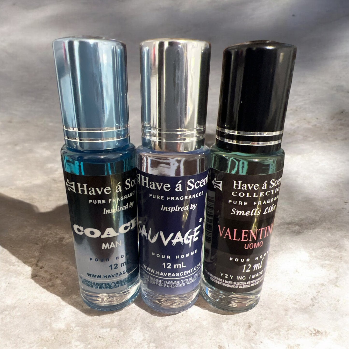 3pc set Luxurious oil roll on perfume