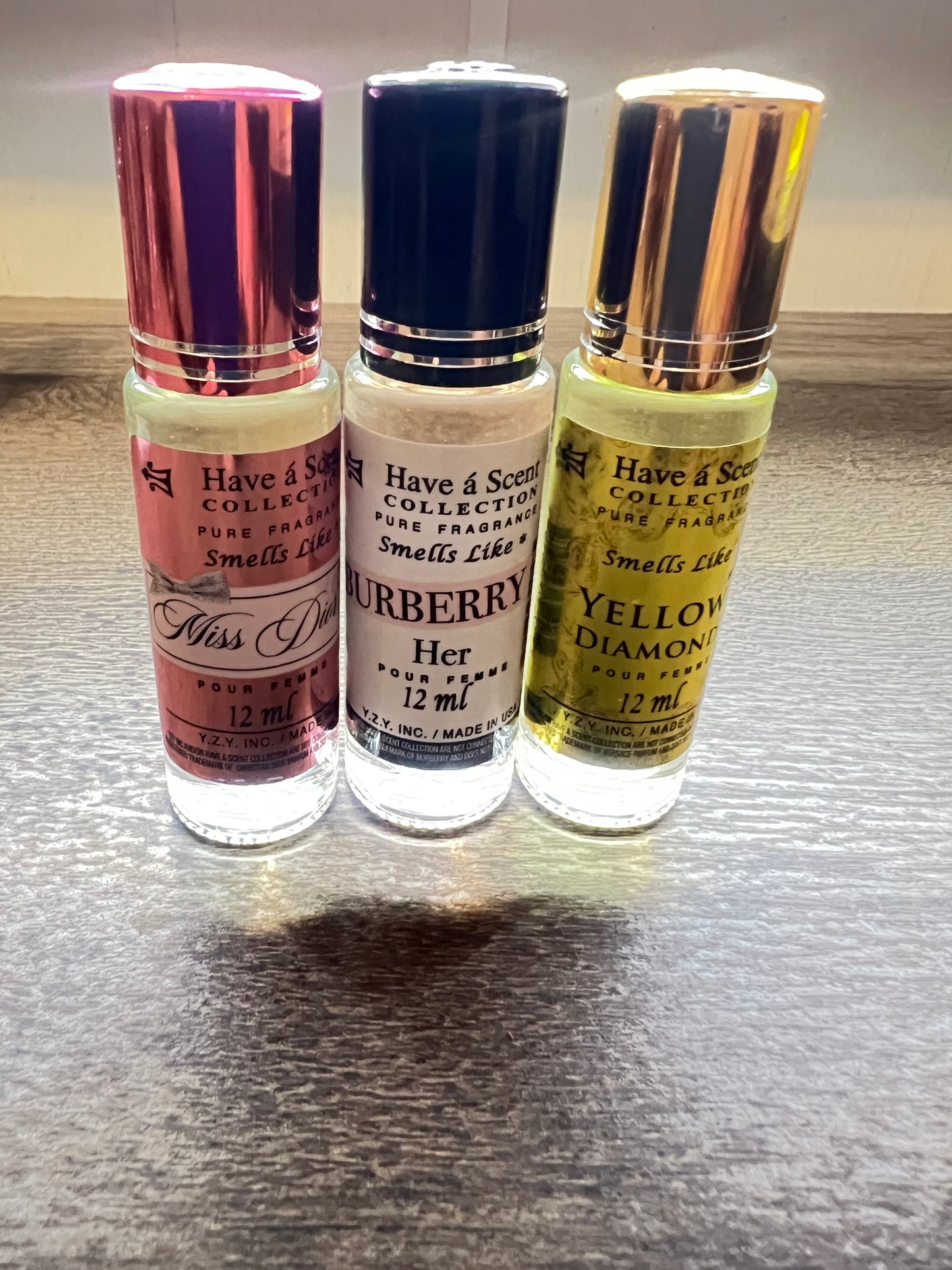 3pc set Luxurious Roll on Oil Perfume. Women