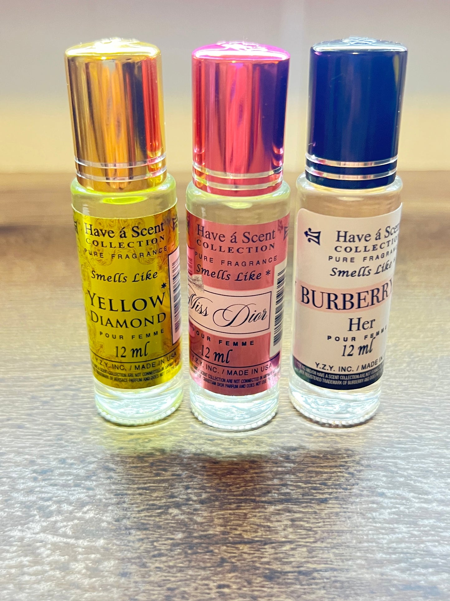 3pc set Luxurious Roll on Oil Perfume. Women