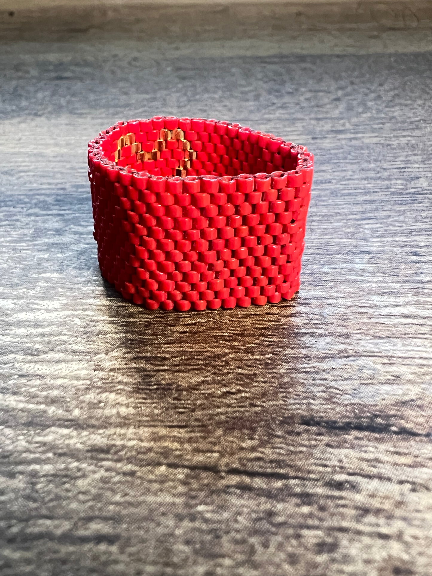 Handmade Huichol Miyuki Bead Ring