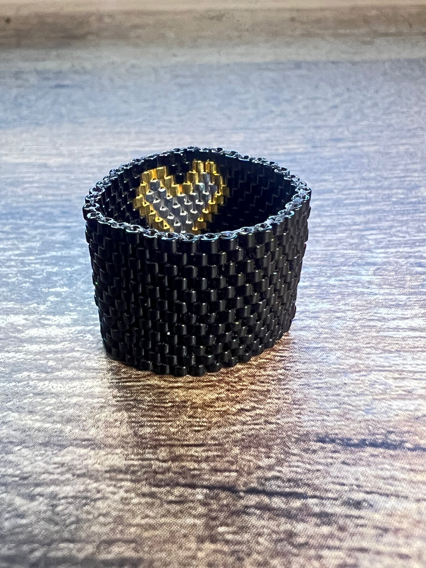 Handmade Huichol Miyuki Bead Ring