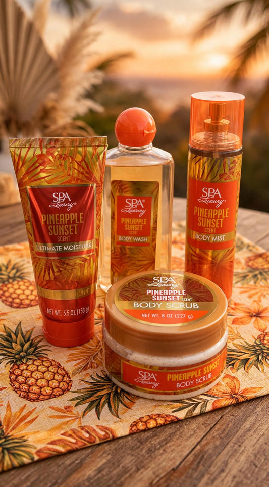 Pineapple Sunset 4-Piece Set- Body Care Set