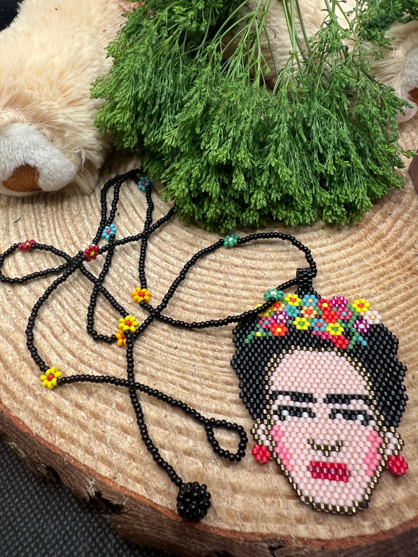Handcrafted Frida Huichol Necklace