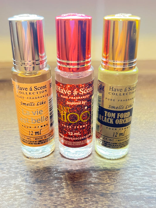3pc set Luxurious Roll on Oil Perfume. Women