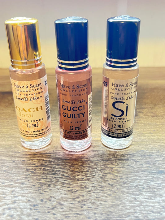 3pc Luxurious Roll on Oil Perfume- Women