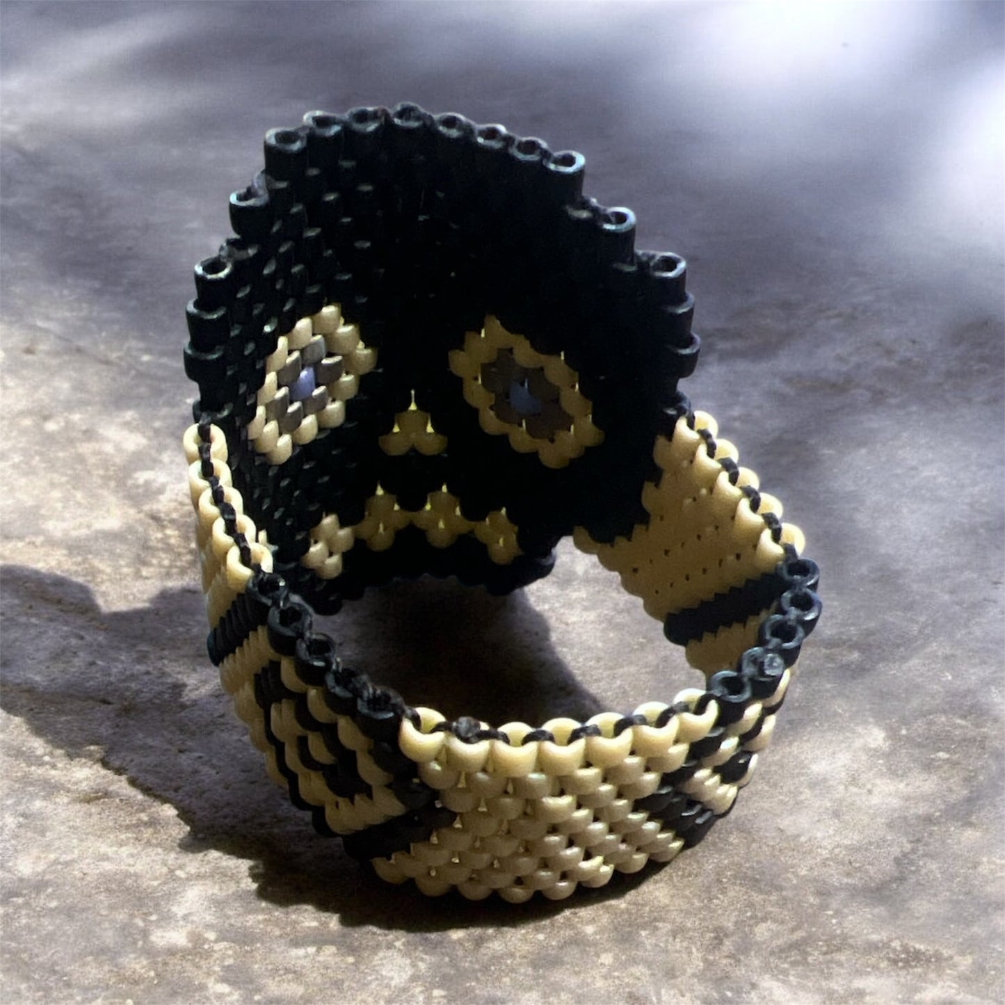 Handmade Huichol Miyuki Bead Ring