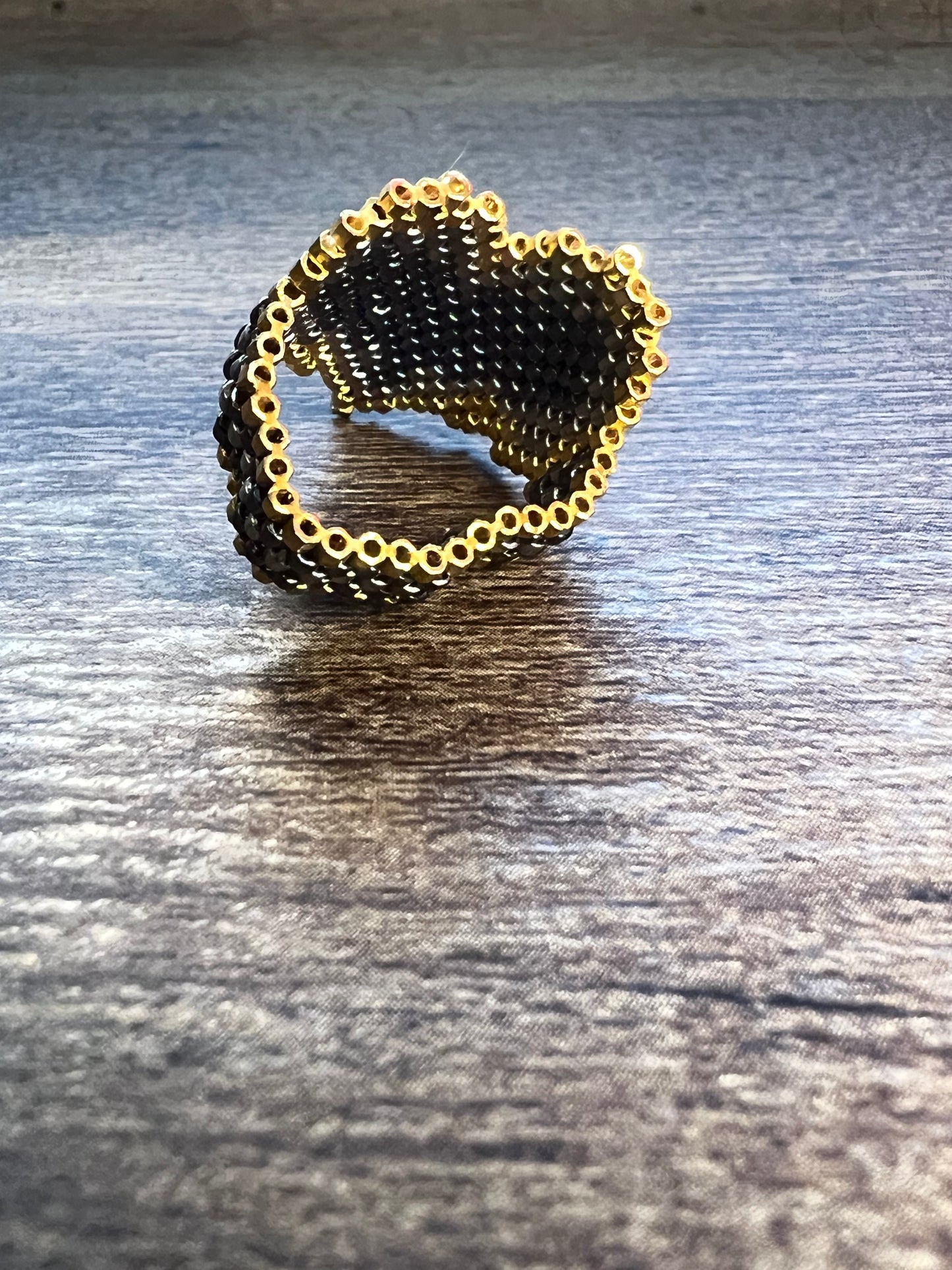 Handmade Miyuki Bead Huichol Ring/