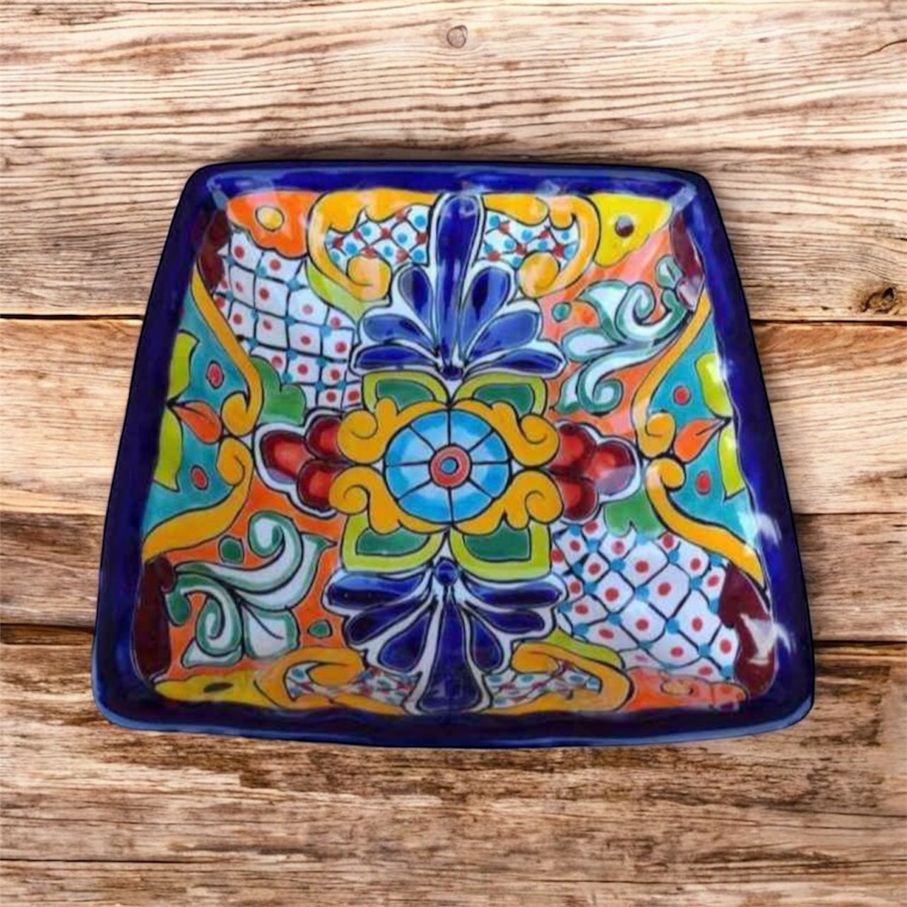 Mexican Talavera Pottery Fruit/Salad Tray